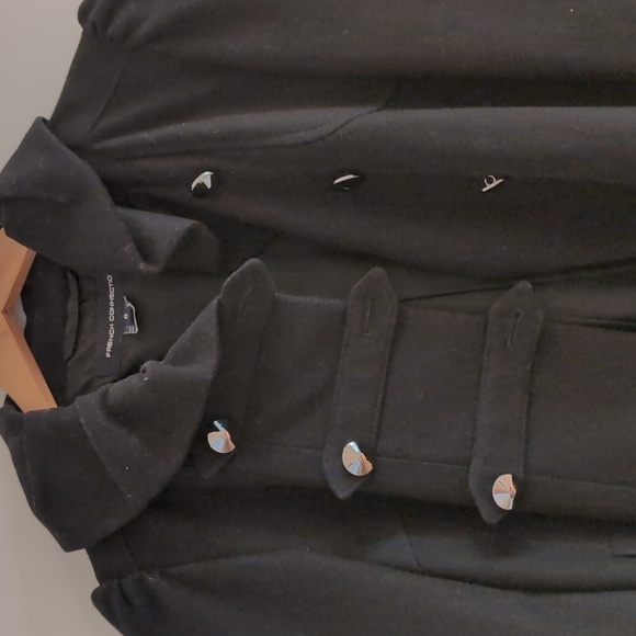 French Connection Black Wool Coat - Picture 5 of 5